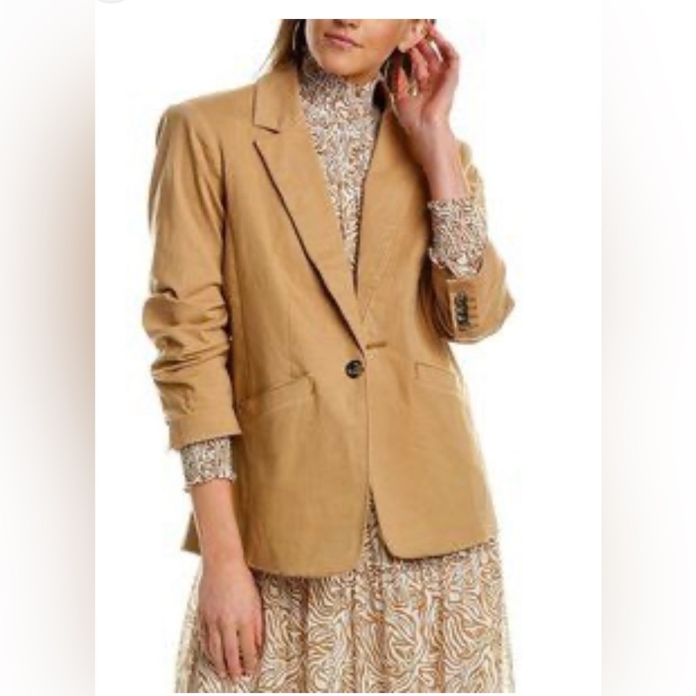 cinq a sept Camel Tan Blazer